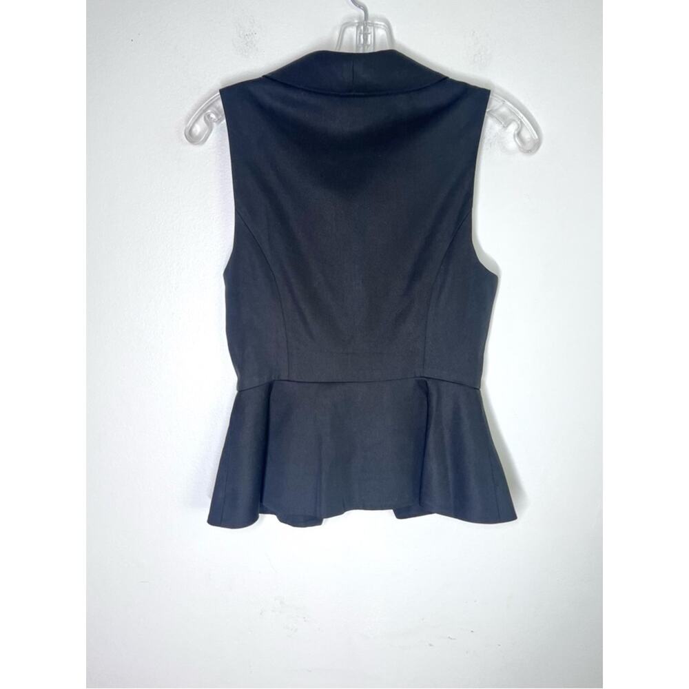 Reformation Oakley Peplum Vest Top in Black Sz 0 - Picture 3 of 7